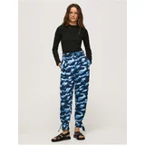 Pepe Jeans Dark blue Patterned Trousers - Ladies