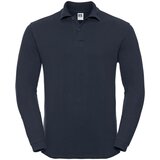 RUSSELL Navy blue long sleeve polo shirt Cene