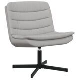  Vrtljiv stol Oblačno siva 63 x 75 x 76 cm blago, (5000288949) Slike