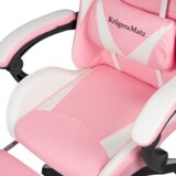  Kruger&Matz GX-150 gejmerska stolica bijela i roza | shoptok.hr