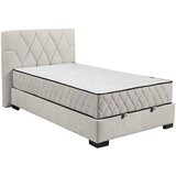 MID.YOU POSTELJA Z VZMETNICO 120 cm x 200 cm , tekstil, leseni material bež | Shoptok.si