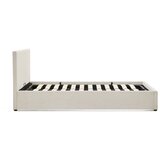 Kave Home Bež tapecirani bračni krevet s prostorom za odlaganje s podnicom 180x200 cm Nahiri – | shoptok.hr