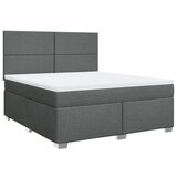 Maison Chic Box spring postelja - Vzmetna postelja z vzmetnico temno siva 180x200 cm blago SL11481, (21904836) | Shoptok.si