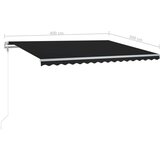  Automatska tenda sa senzorom za vjetar LED 400x300 cm antracit | shoptok.hr