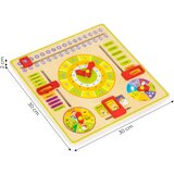 ECO TOYS Drvena edukativna ploča kalendar na engleskom jeziku | shoptok.hr
