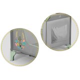  Putni krevetić 125 x 65 x 78 cm rk-240 siva i menta | shoptok.hr