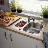 Blanco sudoper LANTOS II 6 S-IF INOX 18/10 dorada četkom - sjajni, pribor 18/10, s dalj. upr. | shoptok.hr