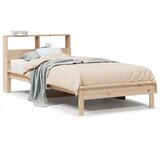 vidaXL Krevet s regalom za knjige bez madraca 75x190 cm borovina | shoptok.hr