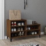 The Living Store Omarica za čevlje rjav hrast 102x36x60 cm inženirski les - Omarica Za Čevlje, (21433938) Cene