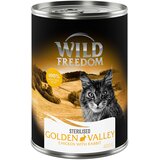Wild Freedom Adult Sterilised 6 x 400 g - receptura brez žitaric - Golden Valley Sterilised - piščanec s kuncem | shoptok.hr