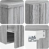  Set namještaja za kupaonicu 2 kom. Siva Sonoma 33 x 34.5 x 100 cm | Shoptok.si