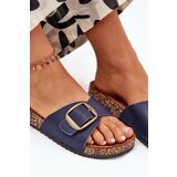 Boto Women's Sandals On Cork Platform With Buckle Blue Vianara | Shoptok.si