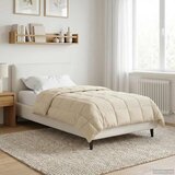  Ljetni pokrivač Krema 140 x 220 cm Mikrofibra i teddy flis | shoptok.hr