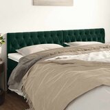  Uzglavlja tamnozelena 180x7x78/88 cm baršunasta | shoptok.hr