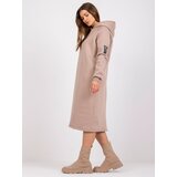 RUE PARIS Dress-RV-SK-7463.24X-beige | Shoptok.si