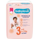 babylove PREMIUM pelene midi, veličina 3 (4-9 kg) 46 kom cene