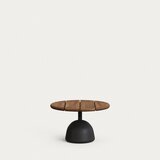 Kave Home Okrugao vrtni stolić za kavu s pločom stola od bagrema ø 55 cm Saura – | shoptok.hr