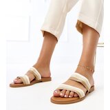 Gemre White women's flip-flops with braided straps Rios | shoptok.hr