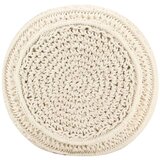  Ručno rađeni tabure s makrameom 45 x 30 cm pamučni | shoptok.hr