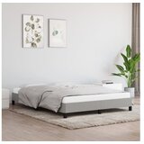  Posteljni okvir svetlo siv 140x200 cm blago | Shoptok.si