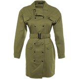 Trendyol Khaki Belted Buttoned Dress | Shoptok.si