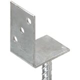  Sidra za ogradu 6 kom srebrna 8 x 6 x 30 cm pocinčani čelik | shoptok.hr