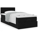  Otomanski okvir kreveta s madraca crni 100x200cm baršunasti | shoptok.hr