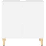 Ormarić za umivaonik bijeli 58 x 33 x 60 cm konstruirano drvo | Eponuda.com