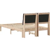 vidaXL Krevetni okvir s tapiciranim uzglavljem Smeđa 120 x 200 cm | shoptok.hr