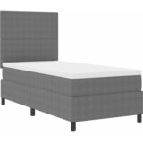  LED Box Spring Krevet Svijetlo siva i bijela. 80 x 200 cm | shoptok.hr