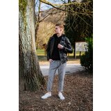 DStreet Black men's leather jacket TX4081 | Shoptok.si