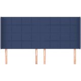  Uzglavlje s ušima plavi 163x16x118/128 cm od tkanine | shoptok.hr