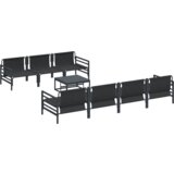 vidaXL Vrtna sedežna garnitura 8 pcs antracit siva 70 x 70.5 x 31.5 cm | Shoptok.si