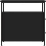  Noćni ormarić crni 30 x 60 x 60 cm od konstruiranog drva | shoptok.hr