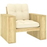 Maison Chic Vrtni Stoli - Stol za vrt s krem blazinami impregnirana borovina JS688, (21877847) | Shoptok.si