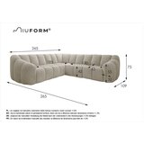 Miuform Kotna sedežna garnitura v barvi terakote Shell – | Shoptok.si