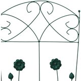  Vrtna Ograda Rešetkasti 3 pcs Zelena 112 x 40 cm Čelik | shoptok.hr