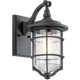 Elstead Lighting Elstead Royal Marine 1 majhna zunanja stenska svetilka črne barve IP44, E27, (22099972) | Shoptok.si