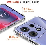 Techsuit Shockproof Clear Silicone prozirna maskica otporna na udarce za Motorola Edge 50 Pro | shoptok.hr