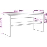 TV omarica Bela 80 x 35 x 40 cm Konstruiran les, (5000137158) | Shoptok.si