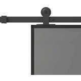  Klizna vrata s priborom 76 x 205 cm kaljeno staklo i aluminij - 76 x 205 cm (152.5 cm) 1 Tamna prozirna | shoptok.hr