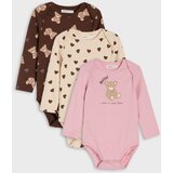 Sinsay Pamučno bodi s motivom medvjedića 3 pack | shoptok.hr
