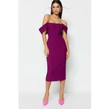 Trendyol Purple Collar Detailed Dress Cene