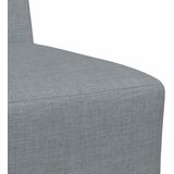  Modularna sofa bez naslona za ruke svijetlo siva 55 cm tkanina | shoptok.hr