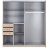 Mömax Omara Z Drsnimi Vrati Oldenburg, Barva Hrasta, Siva | Shoptok.si