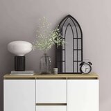  Ogledalo crno 70 x 30 cm željezno za unutarnju upotrebu | shoptok.hr