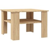 Maison Chic Klubska mizica - kavna mizica - Nizka mizica sonoma hrast 60x60x42 cm iverna plošča, (21752596) Cene