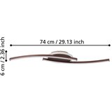 Eglo 901221 - led plafonsko svetlo lungolago LED/12W/230V 4000K u bakarnoj boji | Eponuda.com