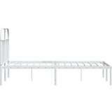  Metalni okvir za krevet s uzglavljem bijeli 120 x 190 cm | Eponuda.ba
