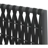  Vrtne stolice s jastucima 4 kom crne 54x61x83 cm od poliratana | shoptok.hr
